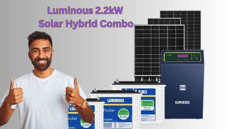 Luminous 2.2 kw solar hybrid combo details