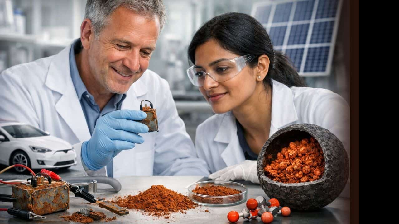 Scientists Build a Battery From Rust